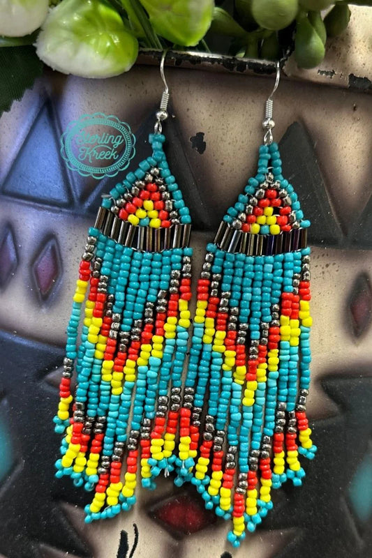 Cherokee Seed Bead Earrings