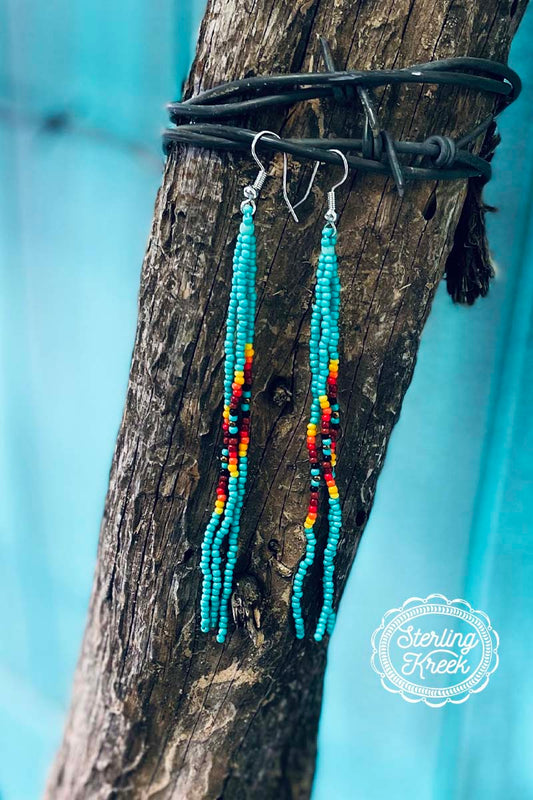 Muskogee Seed Bead Earrings